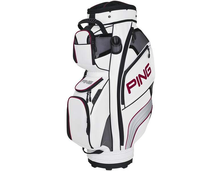 Ping DLX White Charcoal Red Cart Bag 2nd Swing Golf